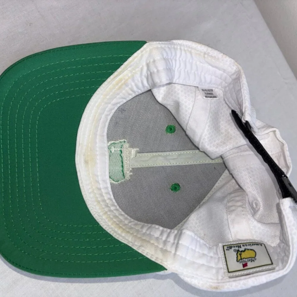 Masters Golf Green And White Baseball Hat Adjustable The Masters Mesh Back